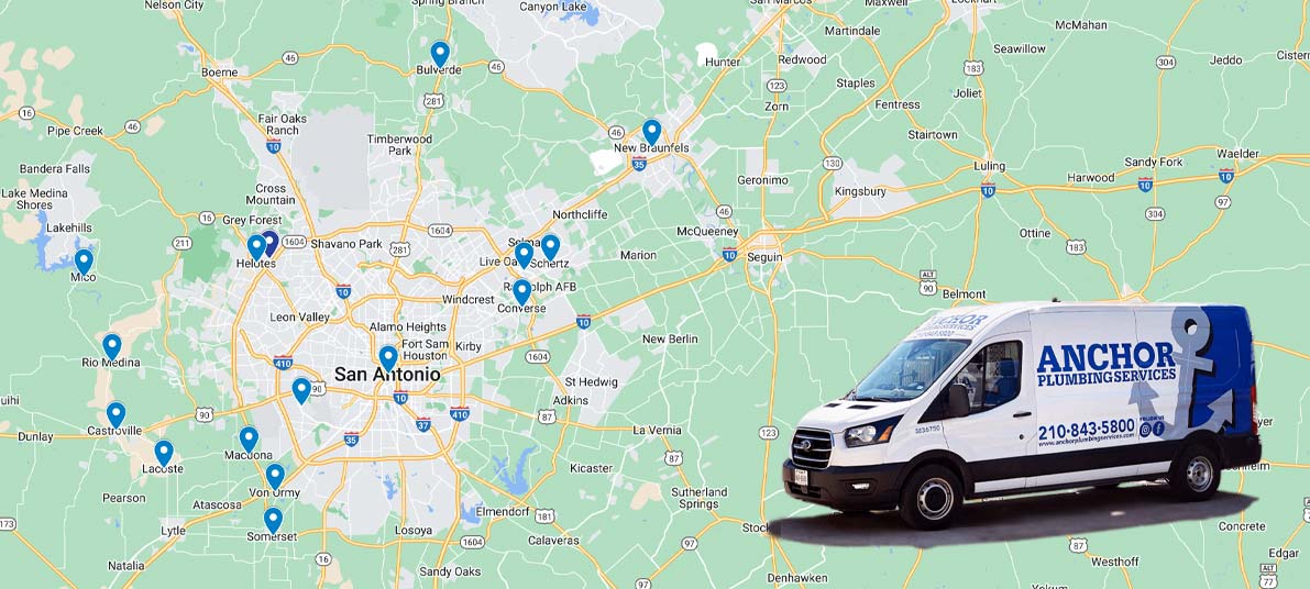 Service Areas - Anchor Plumbing Services